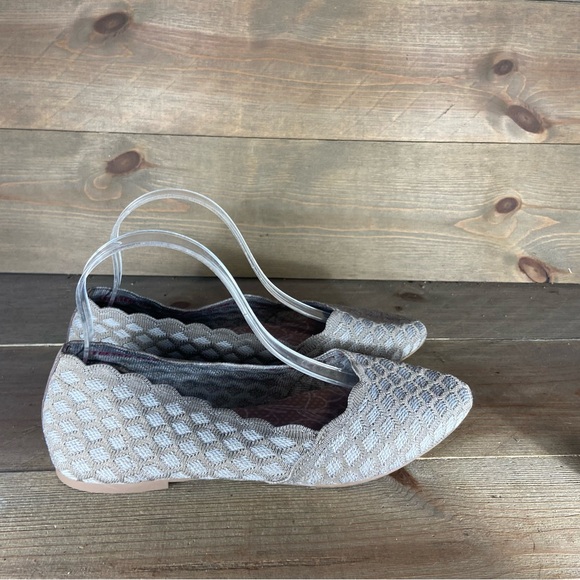 skechers cleo honeycomb Womens size 8.5 shoes brown slip on comfort flats - Picture 2 of 9